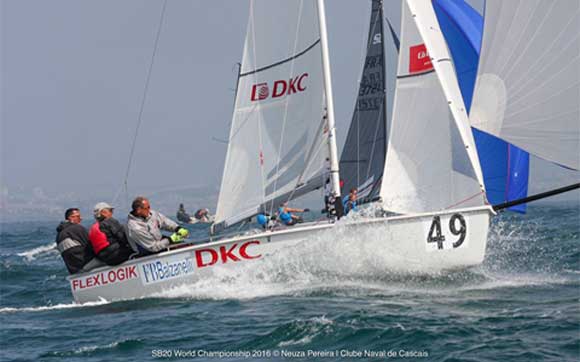 Vincenzo Graciotti argento al Mondiale SB20. Un momento di una regata